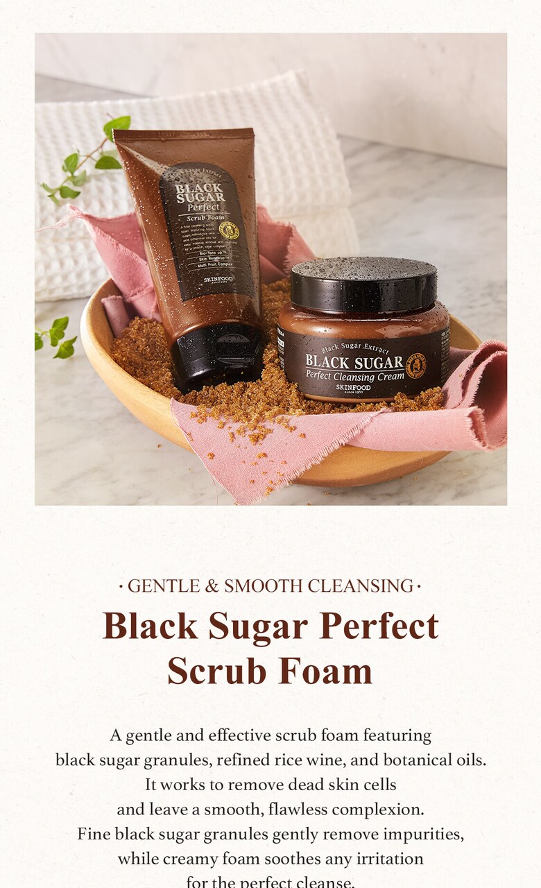 Skinfood Black Sugar Perfect Scrub Foam 180g